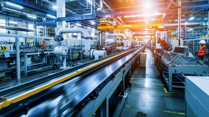 Manufacturing facility with production line and quality control systems